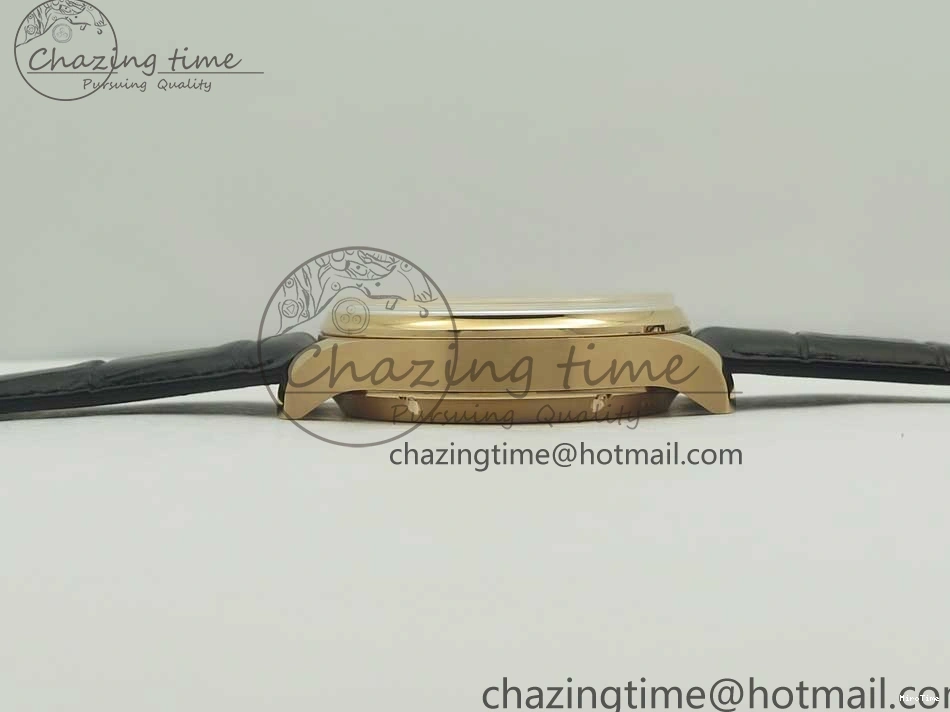 MIROTIME 0107 Thermal Portuguese Real PR Real Annual Calendar IW503501 RG ZF 1:1 Best Edition White Dial on Black Leather Strap A 7150